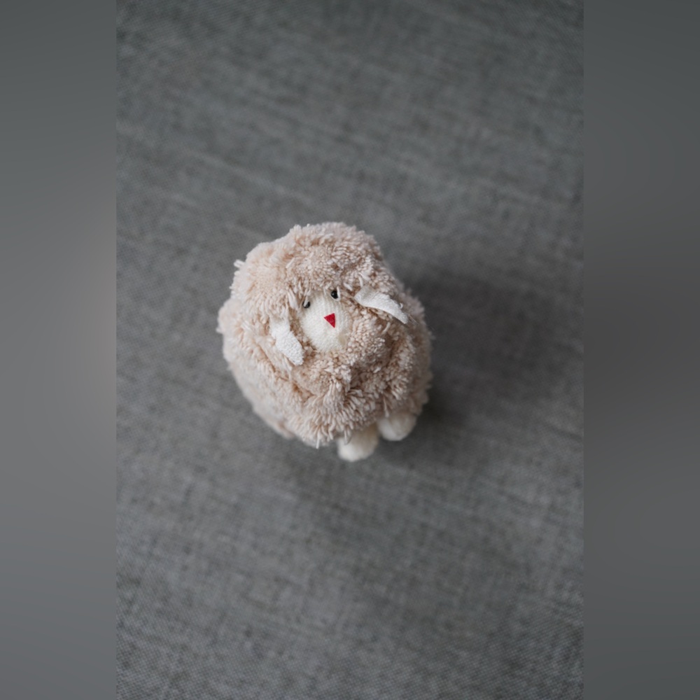 Plush Sheep Holiday Decoration